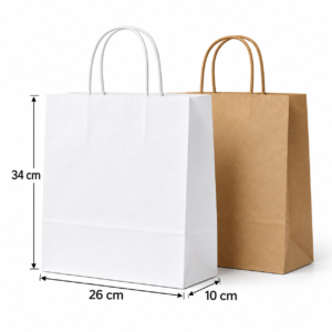 Kraft Paper Bag – 26 × 34 × 10 cm